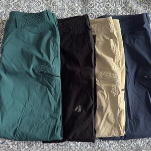 Eddie Bauer Black and Blue Track Pants Joggers